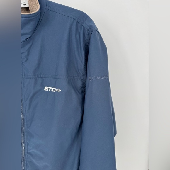 Columbia Men's Fleeced Lined Bomber Wind Jacket Size Large - Picture 3 of 13